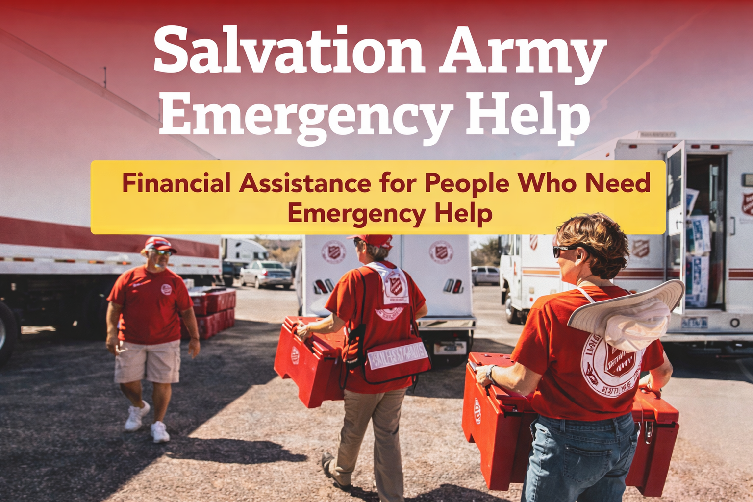 Salvation Army Financial Assistance - People Who Need Emergency Help